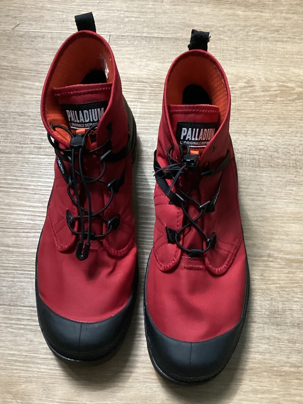Palladium Travel Lite Red Men's High-Top Canvas Utility Boots Men’s US 9 EUR 42
